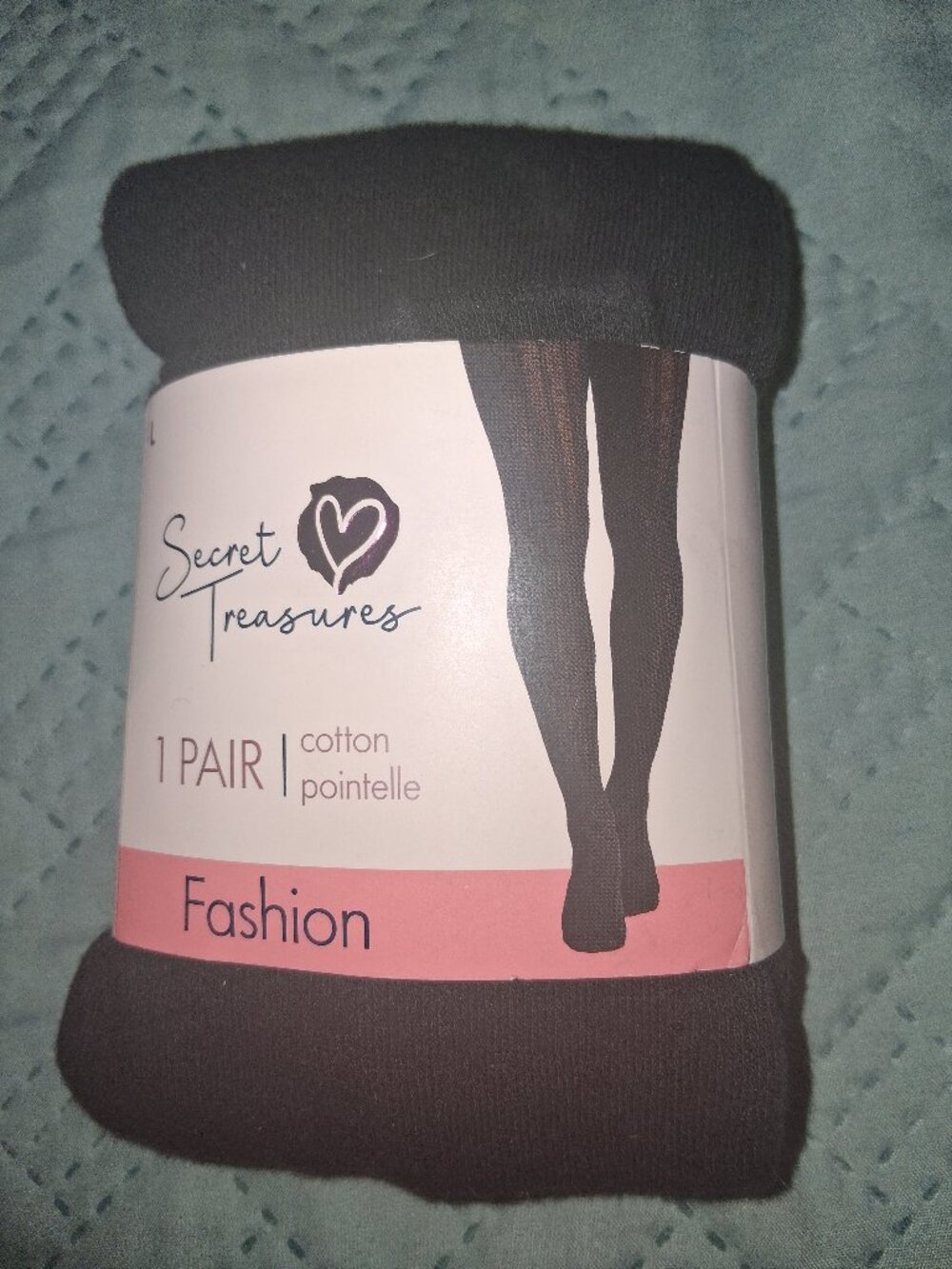 NEW! Secret Treasures Black Tights-size L